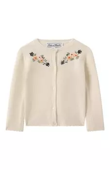 Кардиган из шерсти и вискозы Tartine Et Chocolat