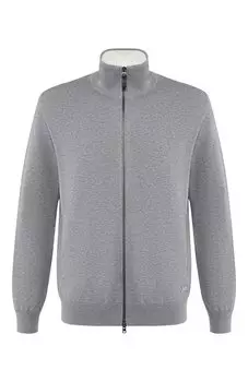 Кардиган из смеси хлопка и шелка Brioni