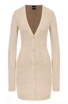 Кардиган из вискозы и хлопка BOSS