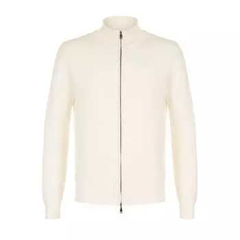 Кардиган на молнии из смеси хлопка и кашемира Brioni