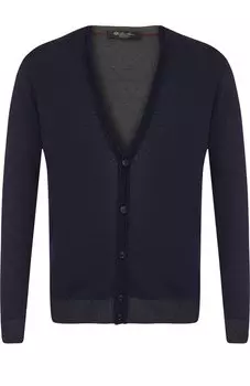 Кардиган на пуговицах из смеси шелка и льна Loro Piana