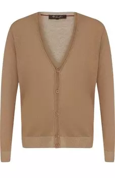 Кардиган на пуговицах из смеси шелка и льна Loro Piana