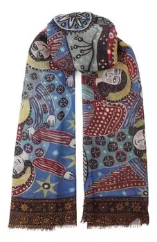 Кашемировая шаль Рождество Gourji