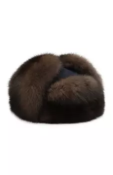 Кашемировая шапка Alaskan с меховой отделкой Loro Piana