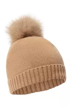 Кашемировая шапка с мехом Giorgetti Cashmere