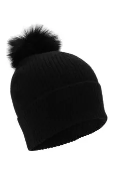 Кашемировая шапка с мехом Yves Salomon Enfant