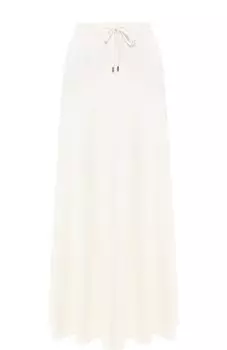 Кашемировая юбка-миди с эластичным поясом Loro Piana