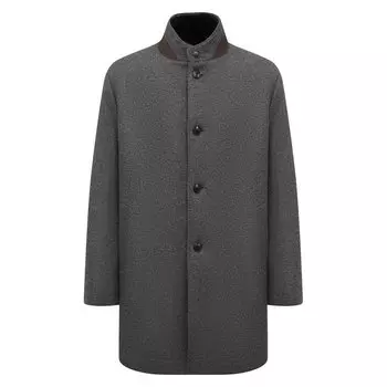 Кашемировое пальто с меховой подкладкой Andrea Campagna