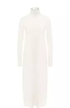 Кашемировое платье-миди с воротником-стойкой Loro Piana