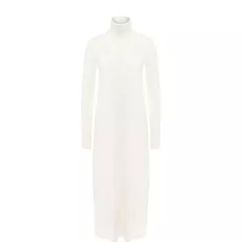 Кашемировое платье-миди с воротником-стойкой Loro Piana