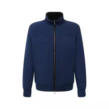 Кашемировый бомбер с меховой подкладкой Fioroni