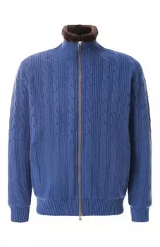 Кашемировый бомбер с меховой подкладкой Kangra