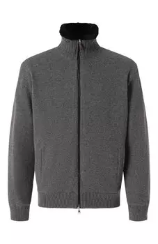 Кашемировый бомбер с меховой подкладкой Kangra