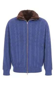 Кашемировый бомбер с меховой подкладкой Kangra