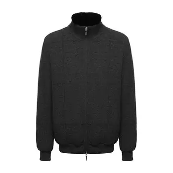 Кашемировый бомбер с меховой подкладкой Svevo