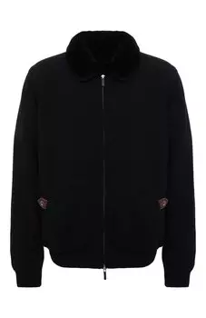 Кашемировый бомбер с меховой подкладкой Svevo