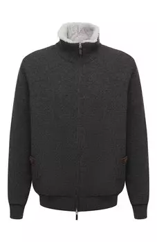 Кашемировый бомбер с подкладкой из меха бобра Svevo