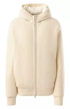 Кашемировый бомбер с подкладкой из меха норки MVST