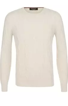 Кашемировый джемпер фактурной вязки Loro Piana