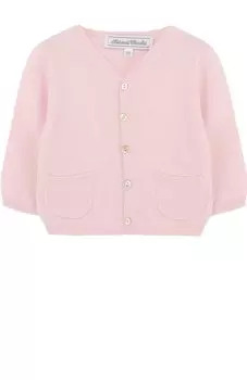 Кашемировый кардиган на пуговицах с V-образным вырезом Tartine Et Chocolat