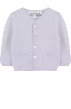 Кашемировый кардиган на пуговицах с V-образным вырезом Tartine Et Chocolat