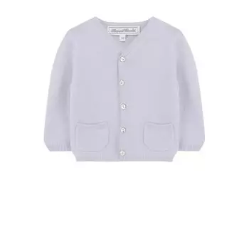 Кашемировый кардиган на пуговицах с V-образным вырезом Tartine Et Chocolat