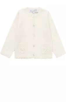 Кашемировый кардиган с карманами и бантами Tartine Et Chocolat