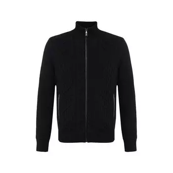 Кашемировый кардиган с кожаной отделкой Zilli