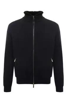 Кашемировый кардиган с меховой подкладкой Andrea Campagna