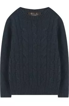 Кашемировый пуловер фактурной вязки Loro Piana