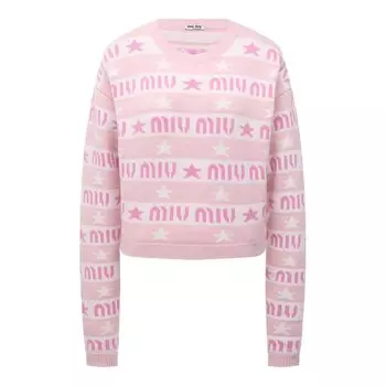 Кашемировый пуловер Miu Miu