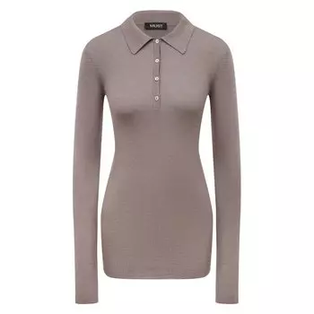 Кашемировый пуловер-поло MUST