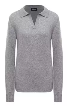 Кашемировый пуловер-поло MUST