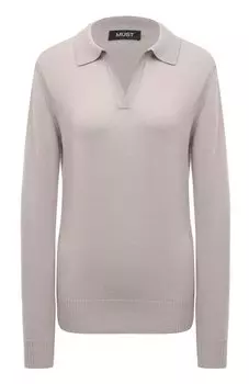 Кашемировый пуловер-поло MUST