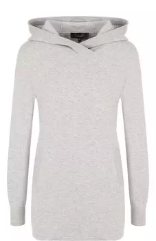 Кашемировый пуловер с капюшоном и контрастной отделкой Loro Piana