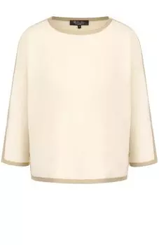 Кашемировый пуловер с круглым вырезом Loro Piana