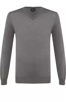 Кашемировый пуловер тонкой вязки Giorgio Armani