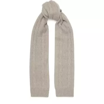 Кашемировый шарф фактурной вязки Loro Piana