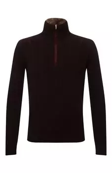 Кашемировый свитер с меховой отделкой Loro Piana