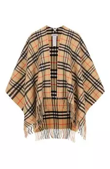 Кейп из шерсти и кашемира Burberry