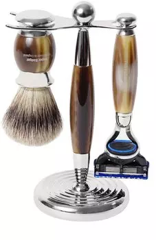 Кисть для бритья и станок с лезвием Fusion Truefitt and Hill