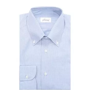 Классическая сорочка в мелкую клетку Brioni