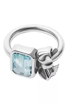 Кольцо с бантом и топазом Moonka