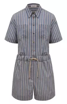 Комбинезон из хлопка и шелка Brunello Cucinelli