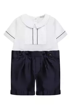 Комбинезон из хлопка и шелка Dolce & Gabbana