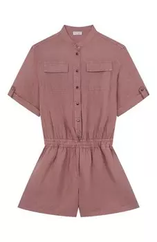 Комбинезон изо льна и хлопка Brunello Cucinelli