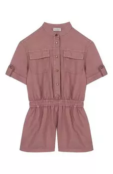 Комбинезон изо льна и хлопка Brunello Cucinelli