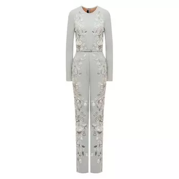 Комбинезон с отделкой пайетками и бисером Elie Saab