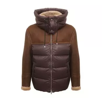 Комбинированная дубленка DRM