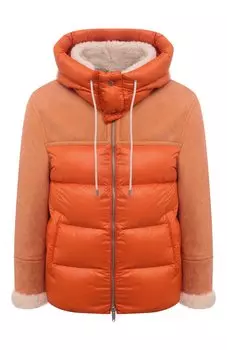 Комбинированная дубленка DRM